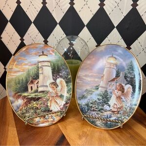 Vintage Angel Porcelain Plates Set of 2 – Dona Gelsinger Bradford Exchange